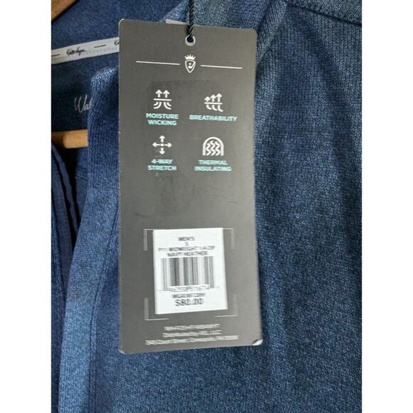 Walter Hagen Sweater Size Small Perfect 11 Golf Pullover 1/4‎ Zip Blue NEW - Picture 5 of 10
